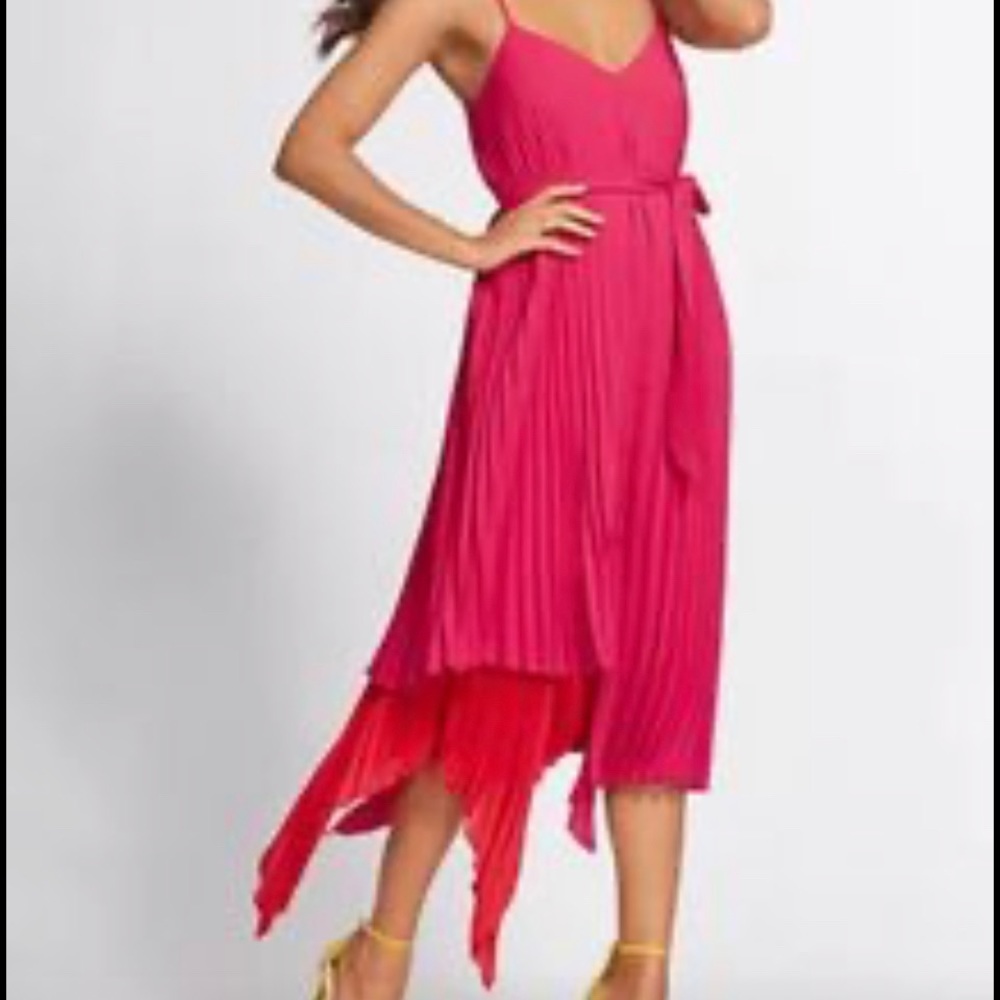Gabrielle Union Pink & Orange Shift Dress